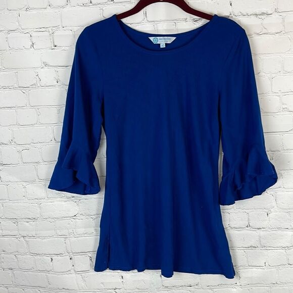 Escapada Blouse with Ruffle Sleeves Size XS - Picture 1 of 6